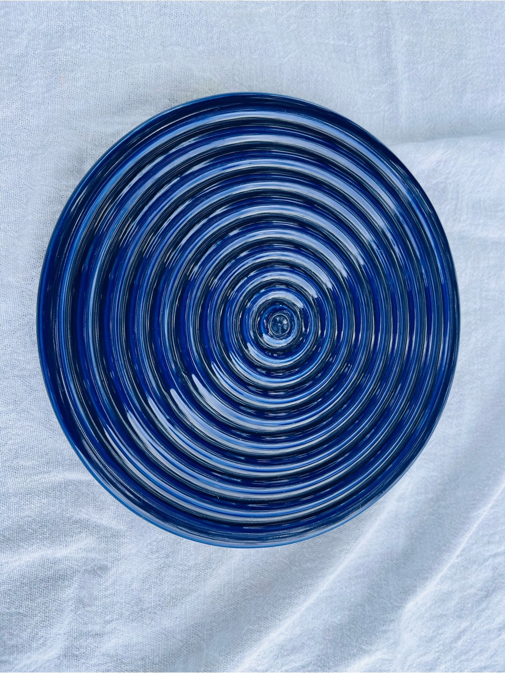 Cobalt Blue Ceramic Trivet